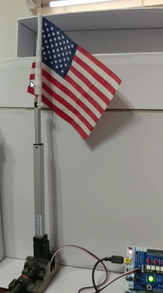Customer Project By Jerry P. American Flag Raising MACHINE!